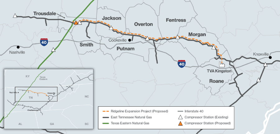 122-mile pipeline expansion through East Tennessee approved