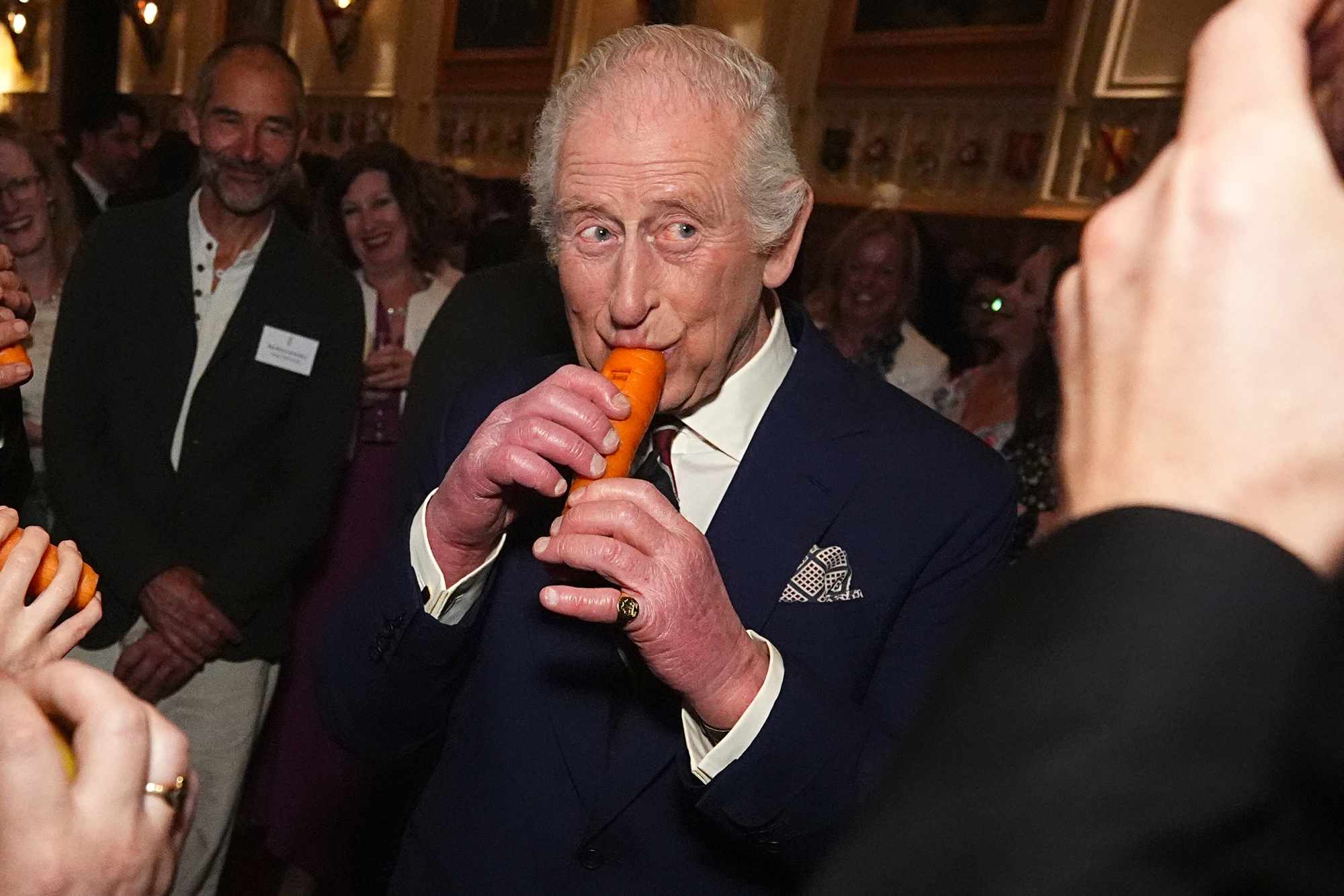 King Charles Plays an Instrument Made from a Carrot amid Return to