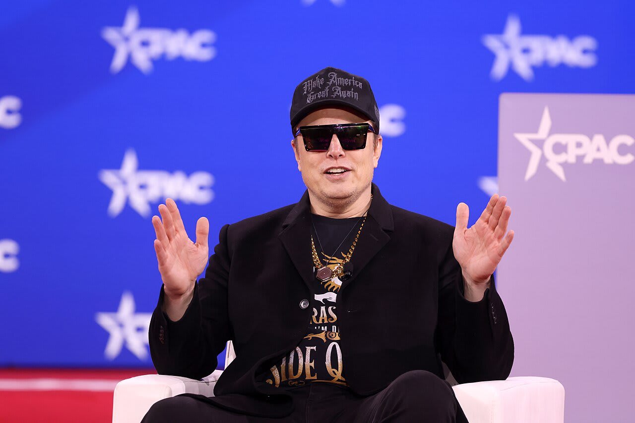 Elon Musk at the 2025 Conservative Political Action Conference (CPAC) in National Harbor, Maryland (Gage Skidmore)