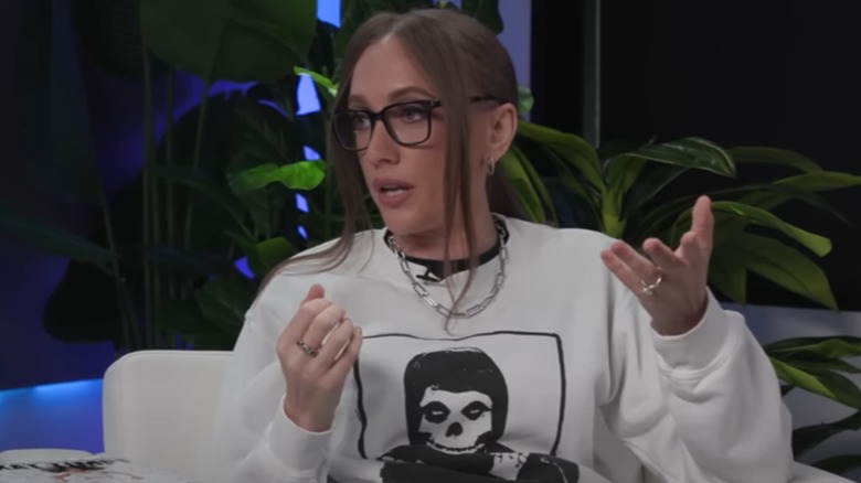 Kat Timpf speaking on 'The Sage Steele Show.'