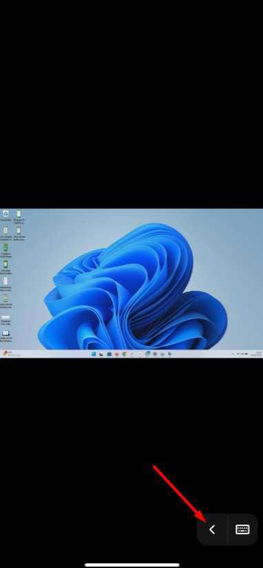 Arrow icon on the Splashtop app.