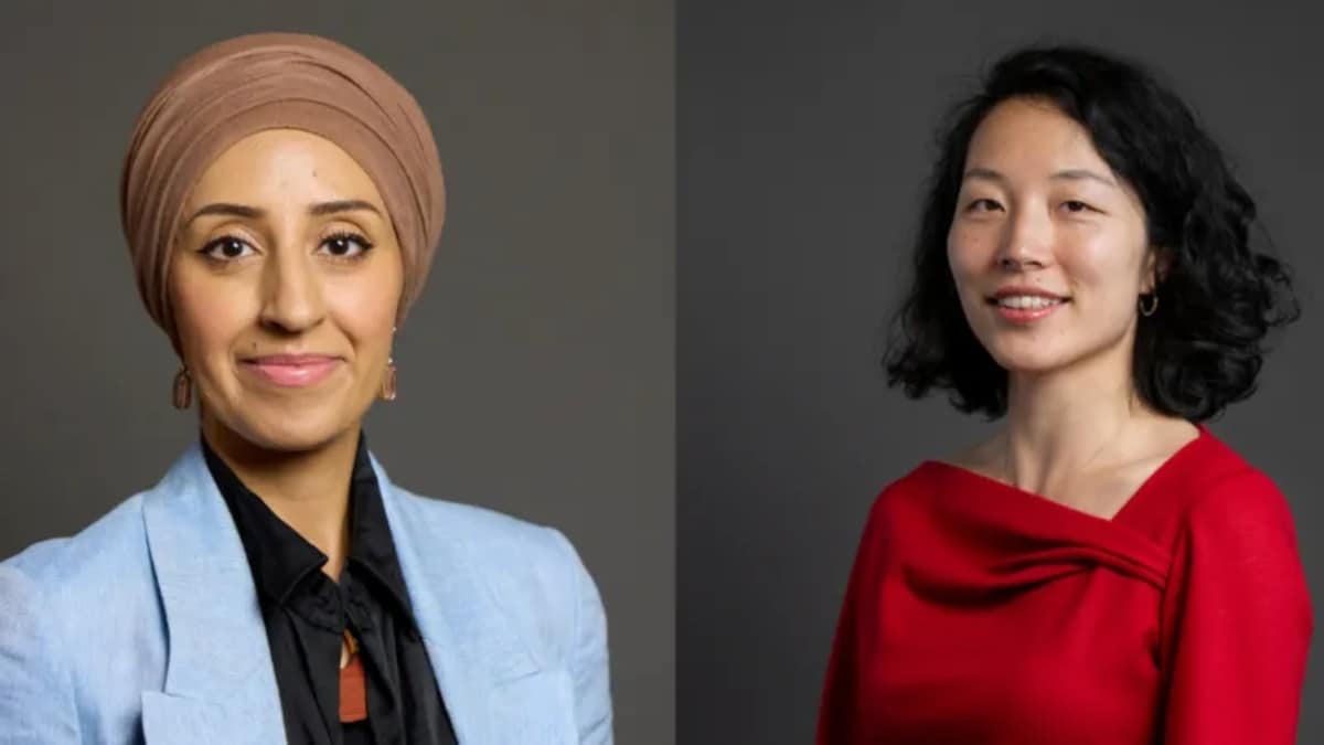 British MPs Abtisam Mohamed and Yuan Yang. House of Commons
