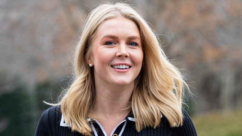 White House Press Secretary Karoline Leavitt smiling