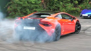 Lamborghini Huracán Technica Doing FORBIDDEN Donuts @ Goodwood Festival
