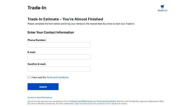Trade-in Contact info