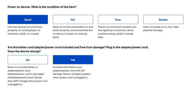 Best Buy condition and battery