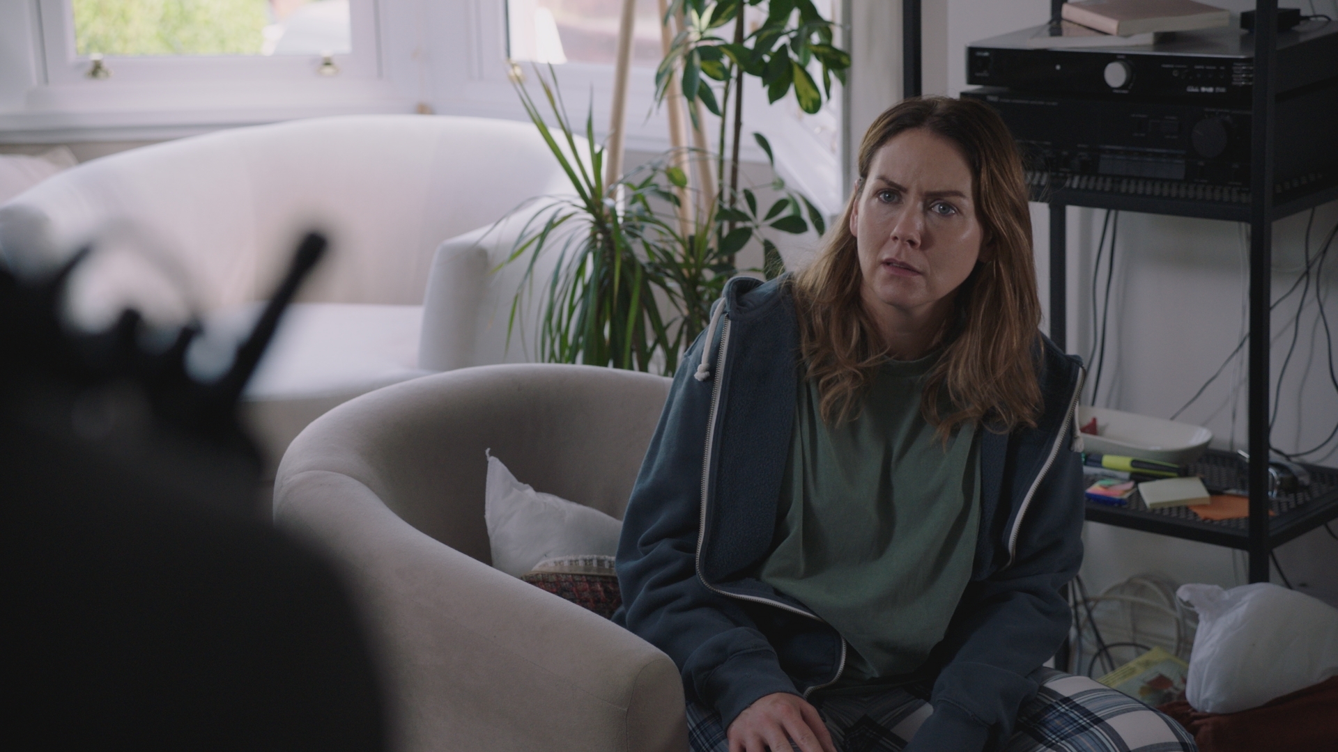 Stevie is terrorized in her own home. (Image credit: BBC STUDIOS)