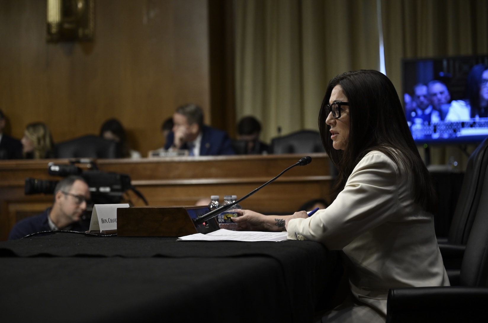 Lori Chavez-DeRemer during a US Senate Committee on Health, Education, Labor and Pensions