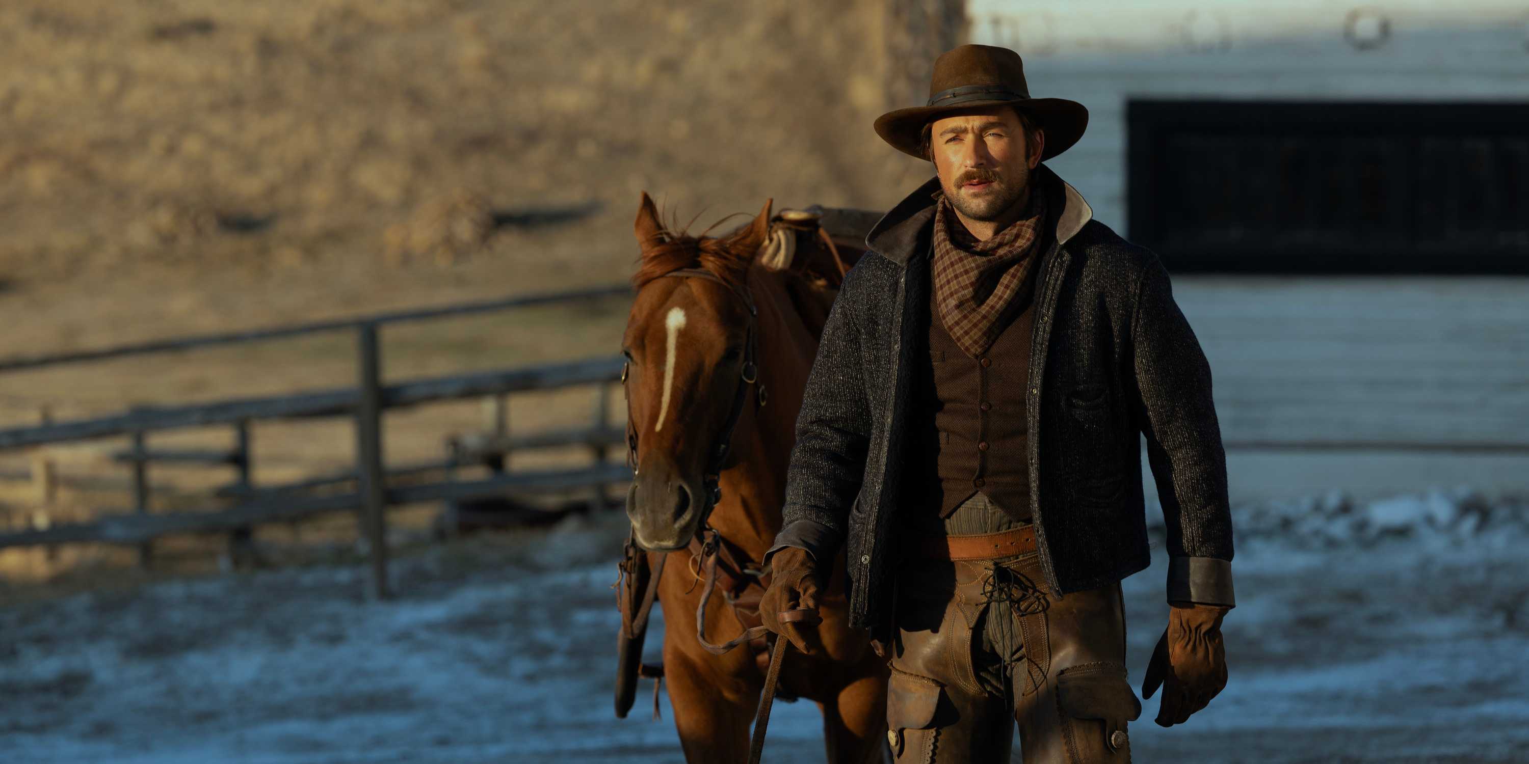 Spencer with a horse in 1923 season 2 episode 7