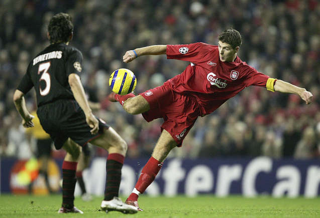15. Steven Gerrard (Liverpool vs Olympiakos, 2004–05)