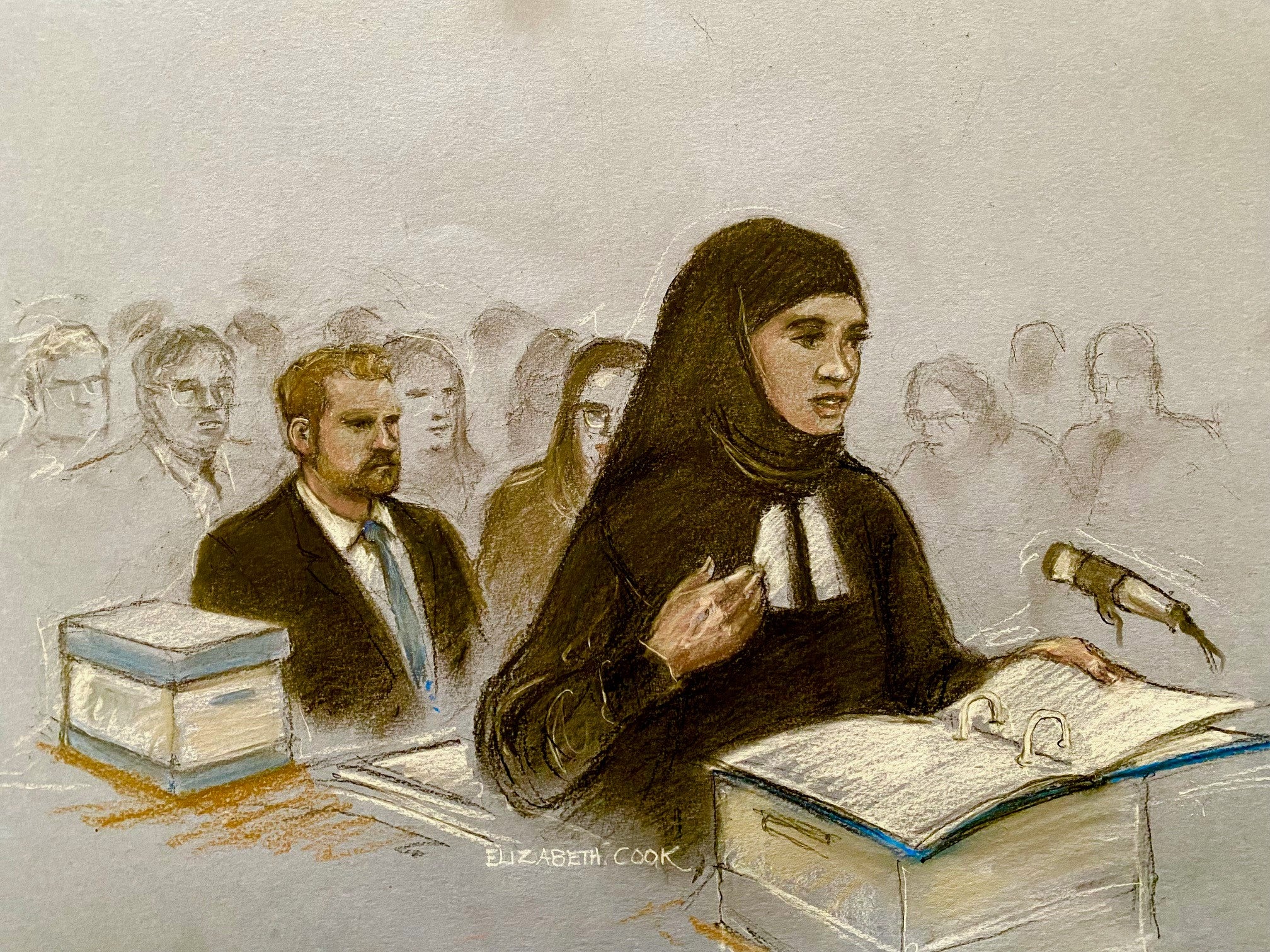 Harry attended both days of the hearing in April, and could be seen taking notes and talking with his legal team during the appeal. (Elizabeth Cook/PA Wire)