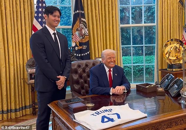 Dodgers fans think Shohei Ohtani mocked Donald Trump with Instagram post  about White House visit