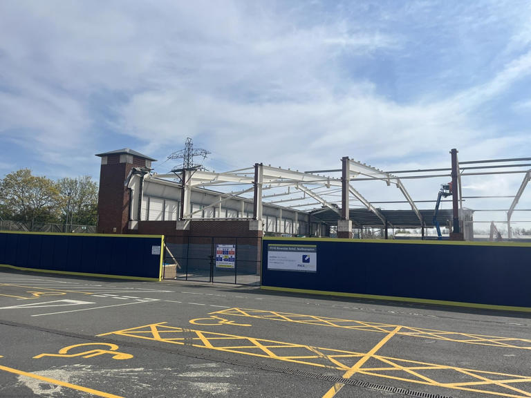 PICTURES AND VIDEO: Just the shell remains of former Northampton ...