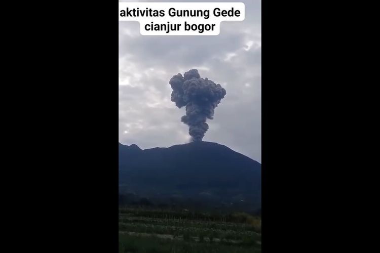 Video hoaks aktivitas erupsi Gunung Gede beredar luas di media sosial