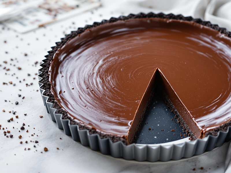 Ohne Mehl, ohne Backen: Alle vergöttern diese cremige Protein-Schokotarte