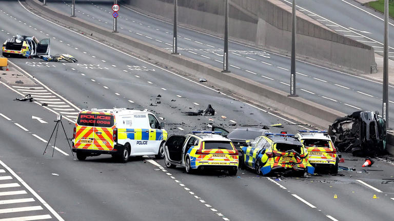 huge-crash-involving-at-least-police-cars-closes-major-road