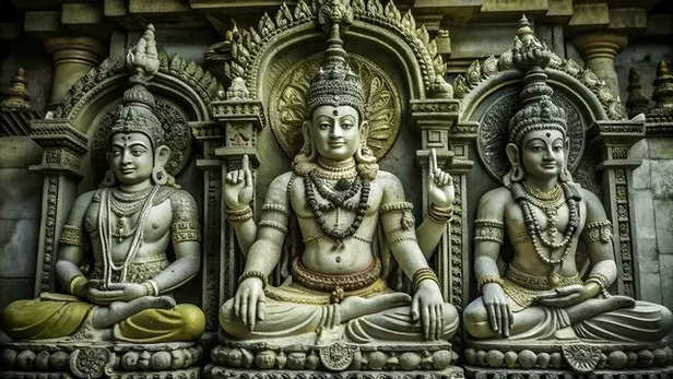 Hindu Trimurti- Brahma-Vishnu-Mahesh