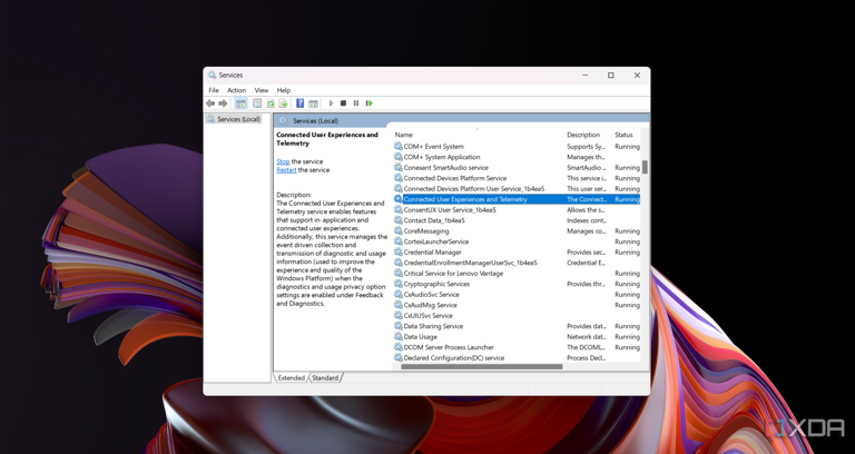 Locating the Connected User Experiences and Telemetry service