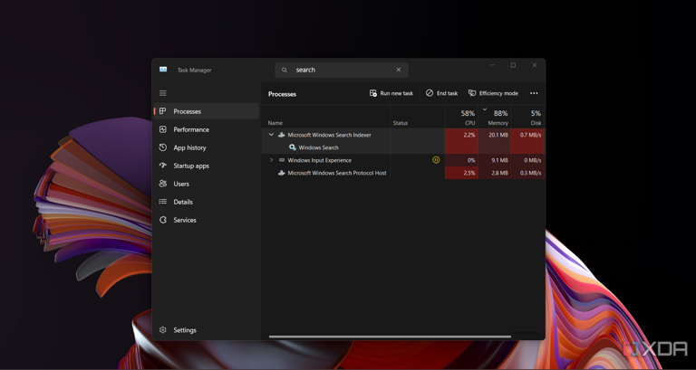 Windows Search resource consumption