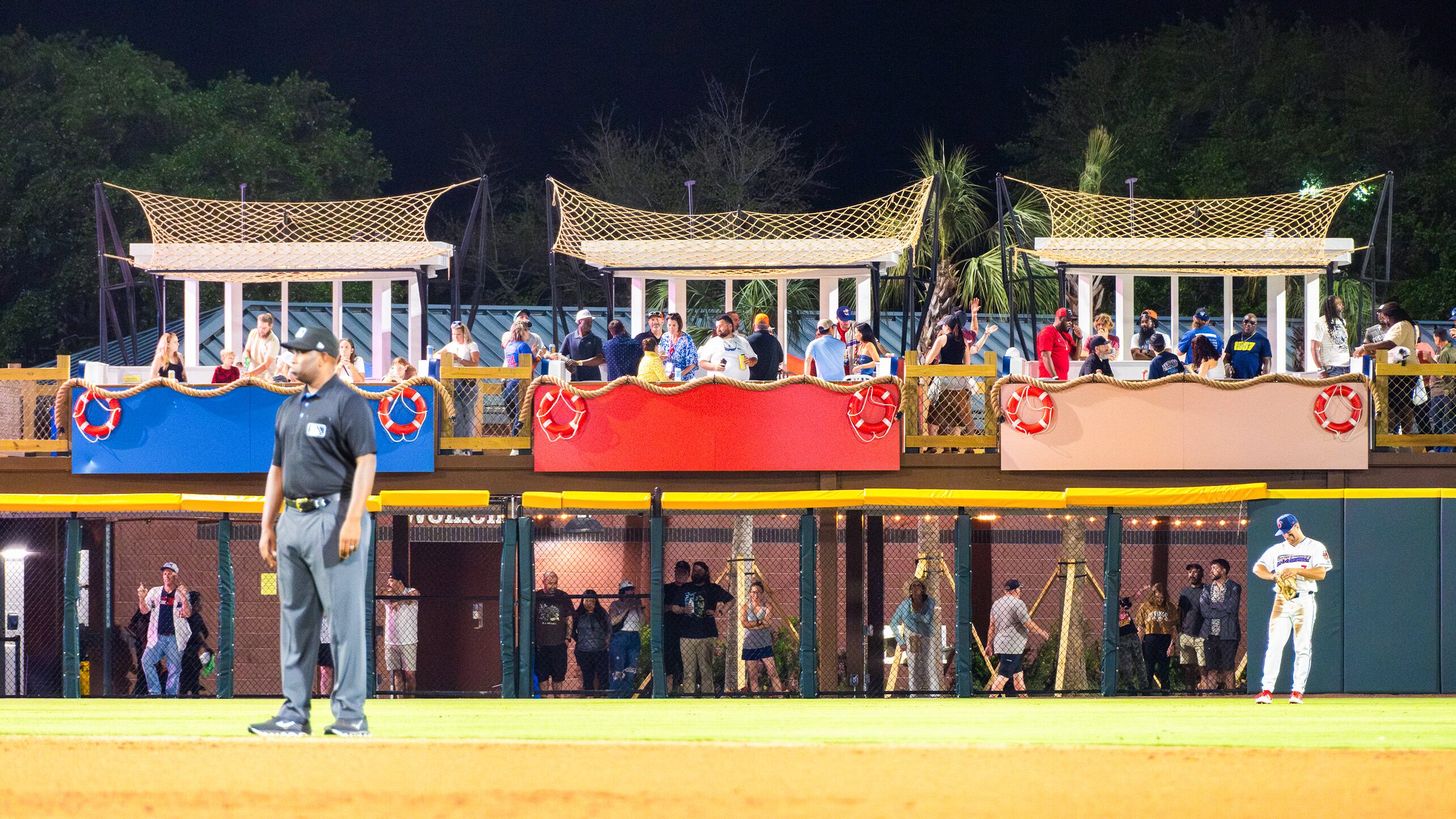 Jacksonville Jumbo Shrimp unveil new “Shrimp Boat” seating area at