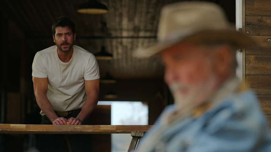 RANSOM CANYON. (L to R) Jack Schumacher as Yancy and James Brolin as Cap in Episode 101 of Ransom Canyon | Cr. Courtesy of Netflix © 2025