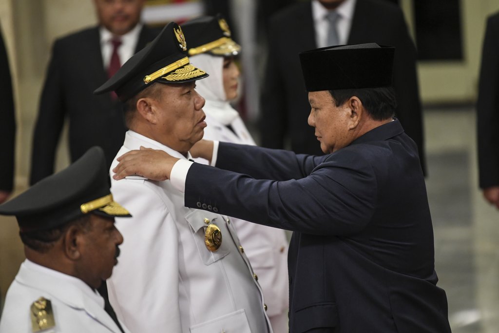 Prabowo Lantik Kepala Daerah Papua Pegunungan & Bangka Belitung