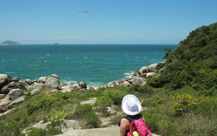 Barra da Lagoa, no leste da ilha de Florianópolis Foto: JB Neto/Estadão