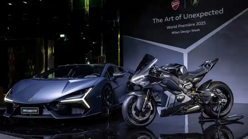 Ducati Panigale V4 Lamborghini: Perpaduan Maut dari Dua Raja Otomotif Italia