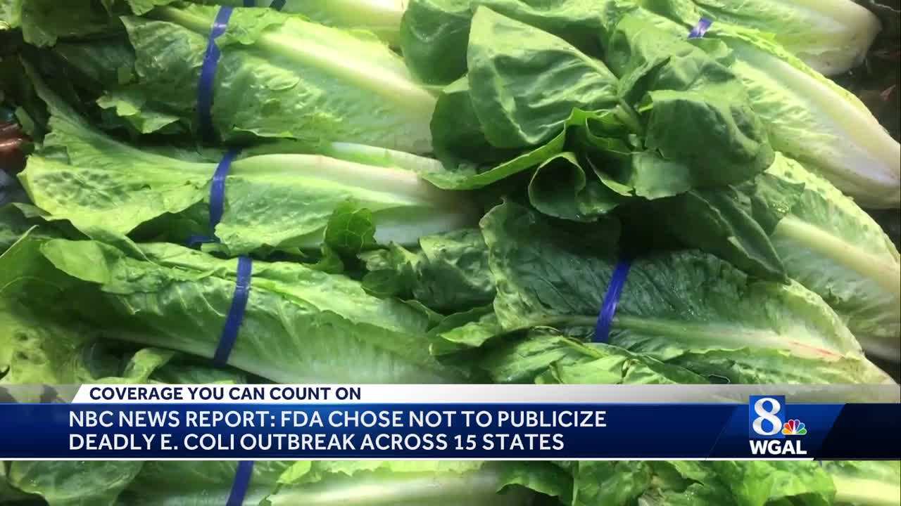 FDA fails to disclose deadly Ecoli outbreak from romaine lettuce