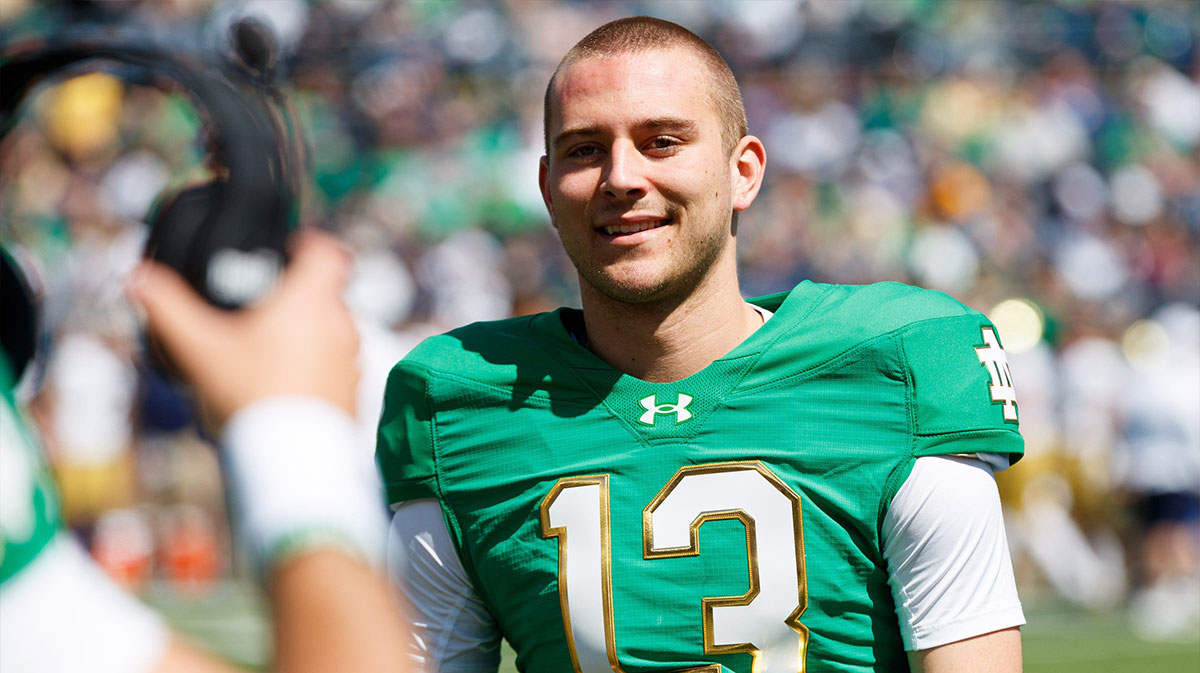 Notre Dame football QB, Riley Leonard’s backup enters transfer portal ...