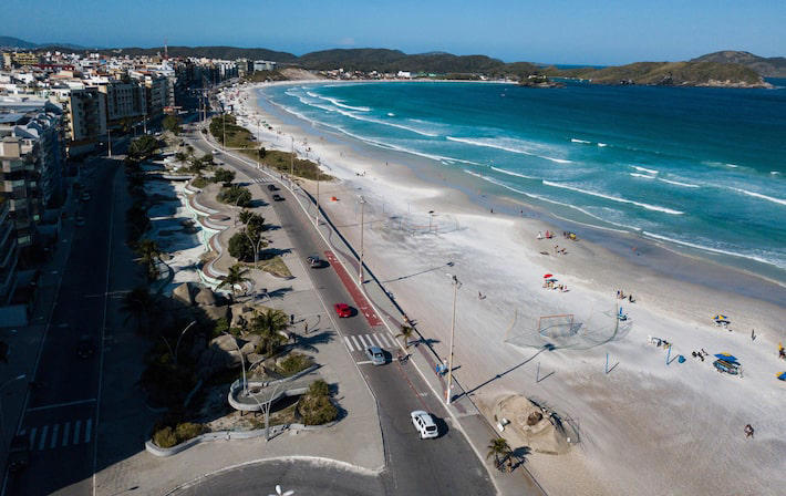 Vista geral da Praia do Forte, no Rio de Janeiro Foto: Wilton Junior/Estadão