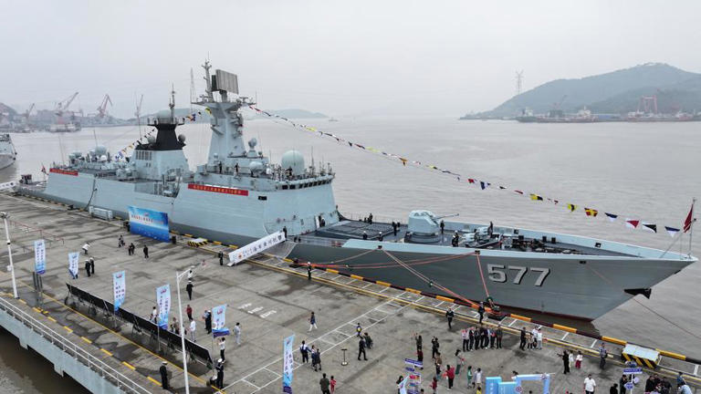 中国海軍創設76周年 各地で記念行事 中国海軍創設76周年 各地で記念行事
