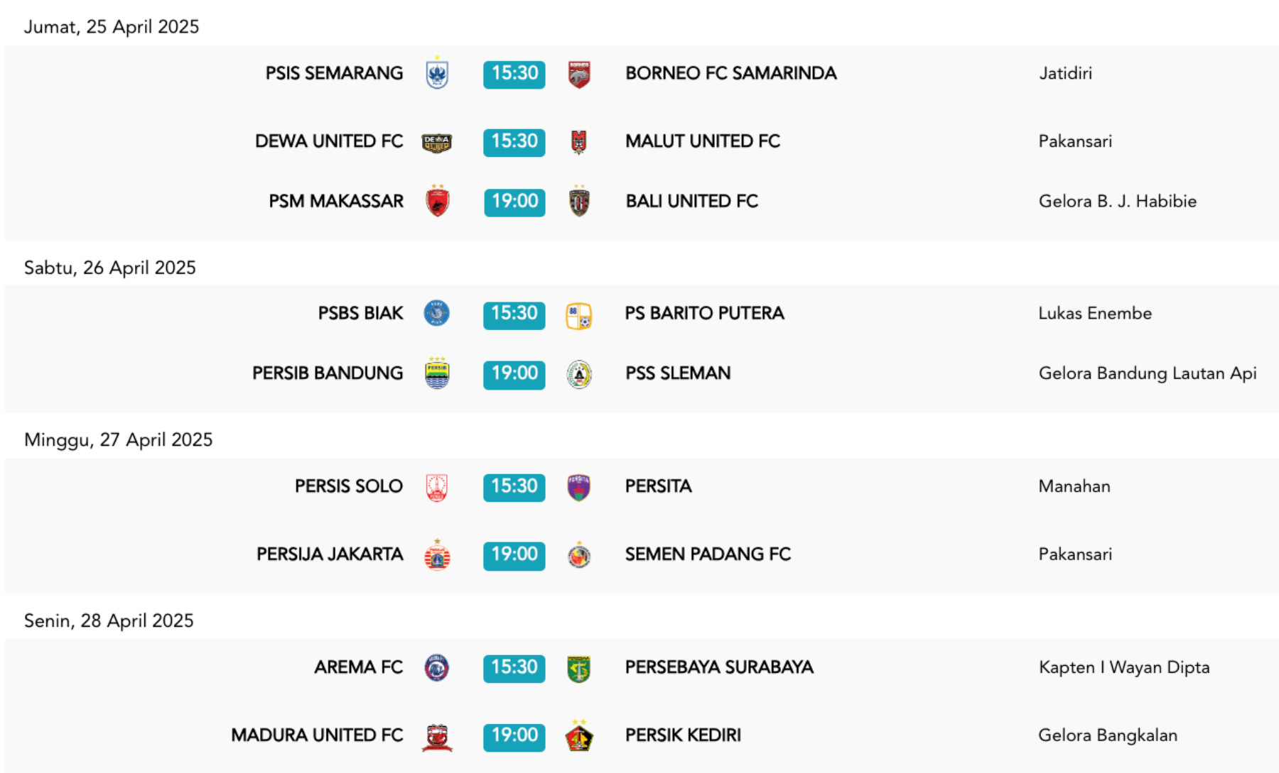 Live Streaming Dewa United vs Malut United: Rekor Tamu di Ujung Pisau