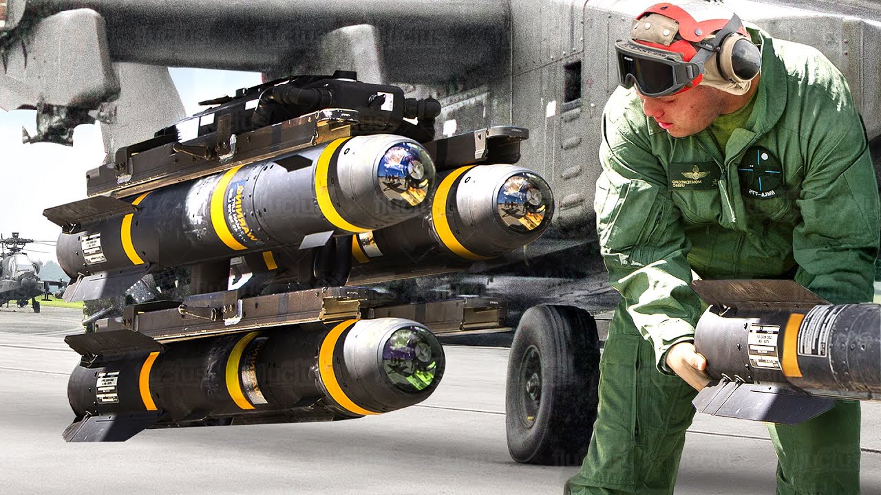 US attack helicopter loaded with advanced missiles