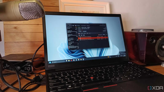 Windows 11 laptop running TeraCopy in the background