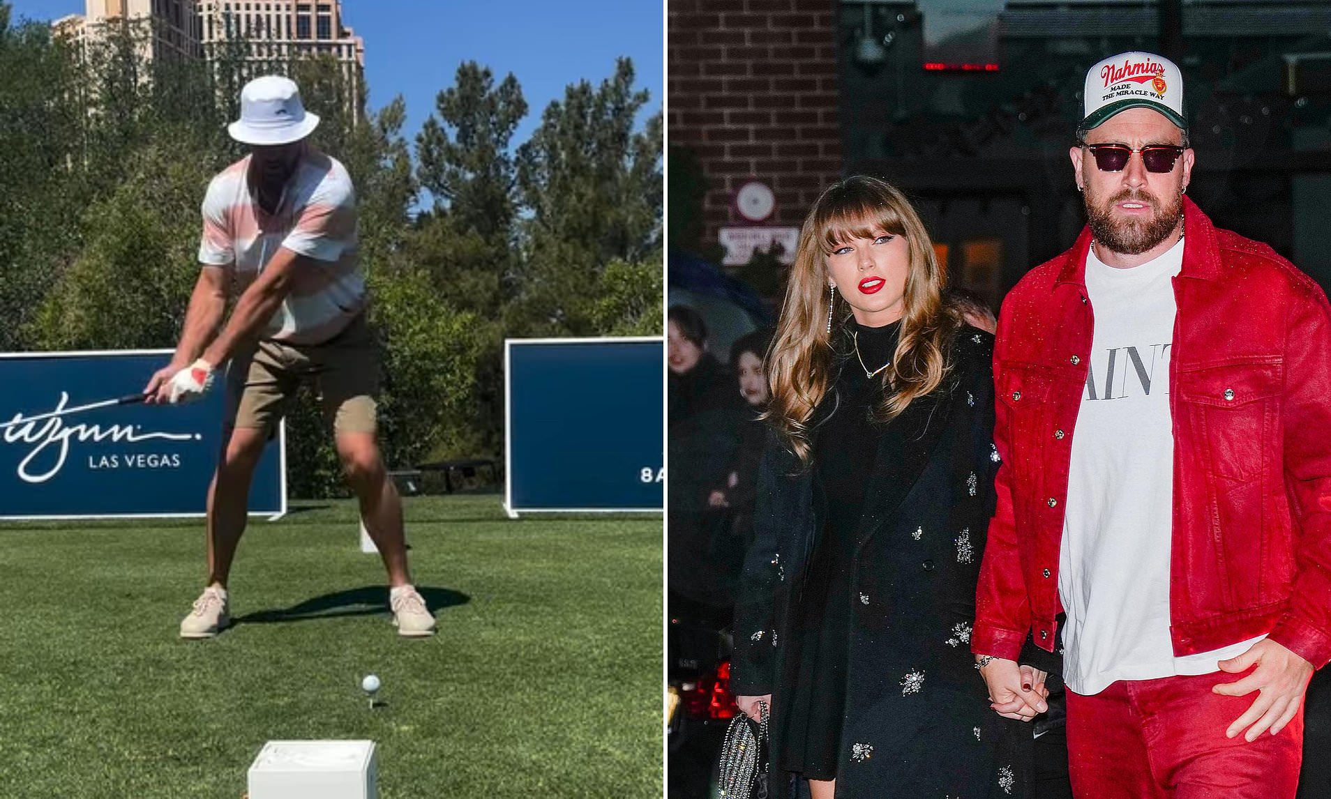 Travis Kelce surfaces at Justin Timberlake's Las Vegas golf tournament