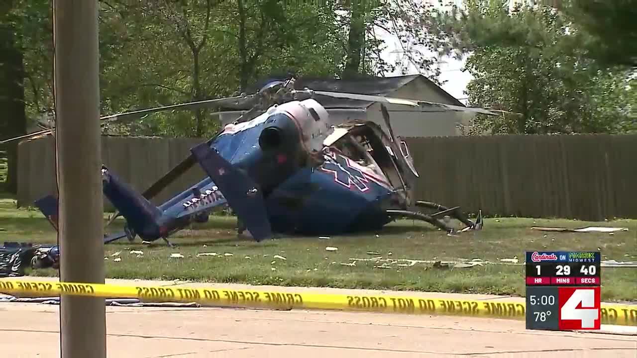 3 injured after ARCH Medical helicopter crashes in Hartford, Illinois