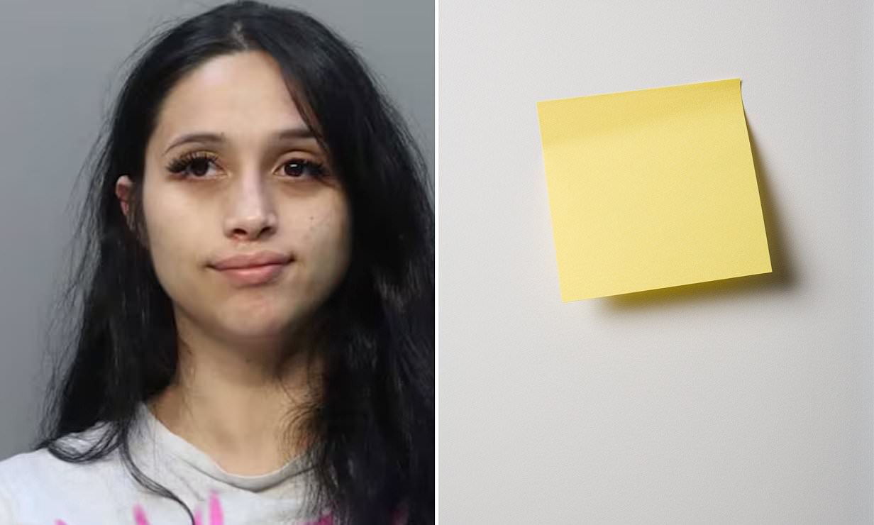 Woman arrested after her boyfriend's child scrawls desperate 3word