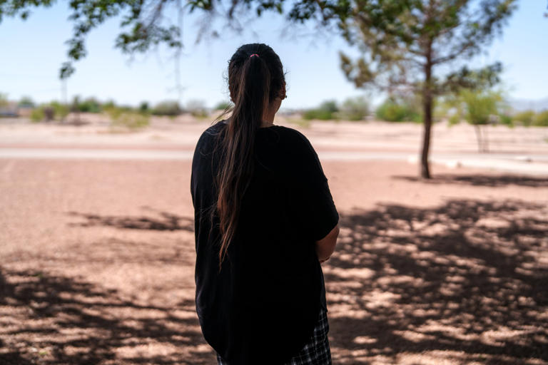 Oriana de Venezuela posa para un retrato en El Paso, Texas, el martes 22 de abril de 2025. 