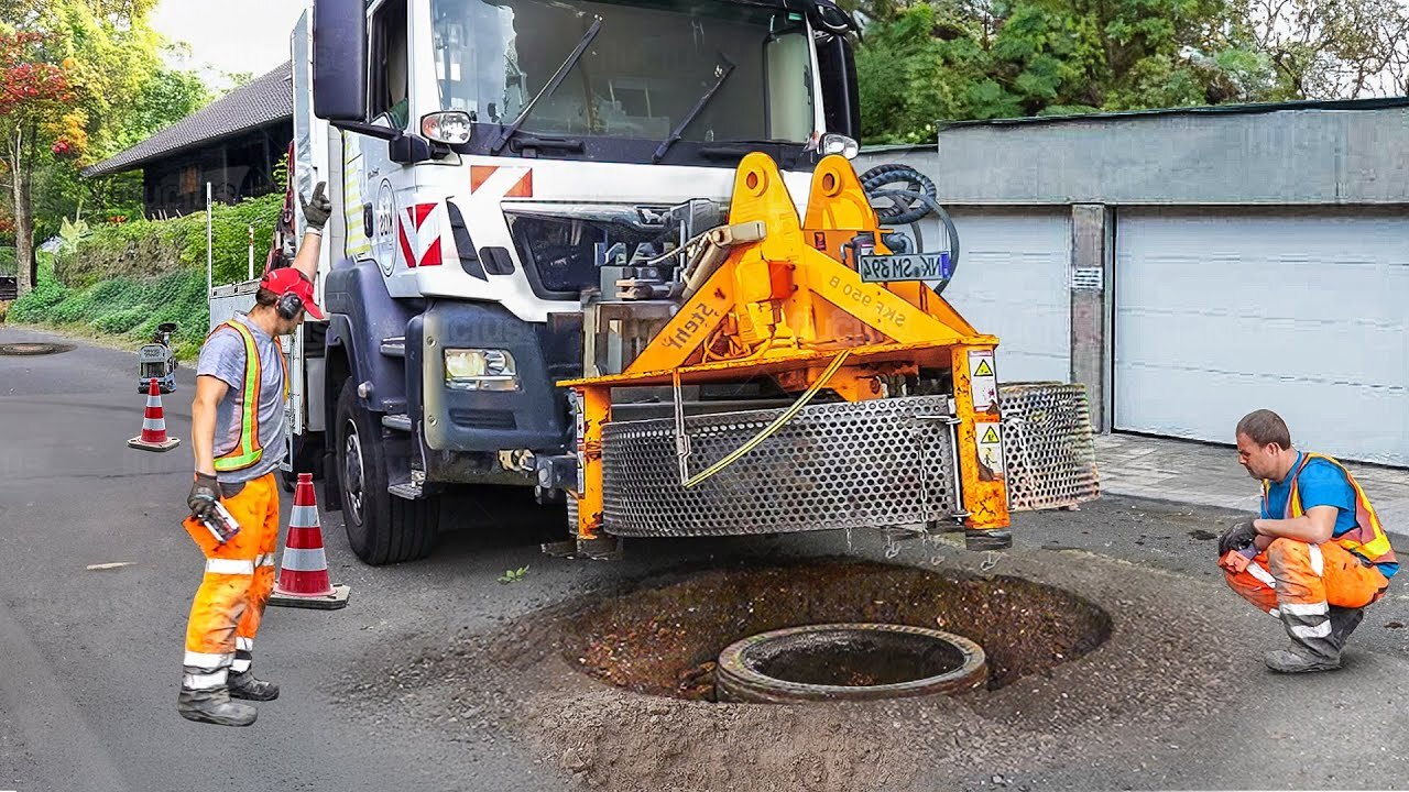 Genius method: Germany's fast fix for huge street manholes