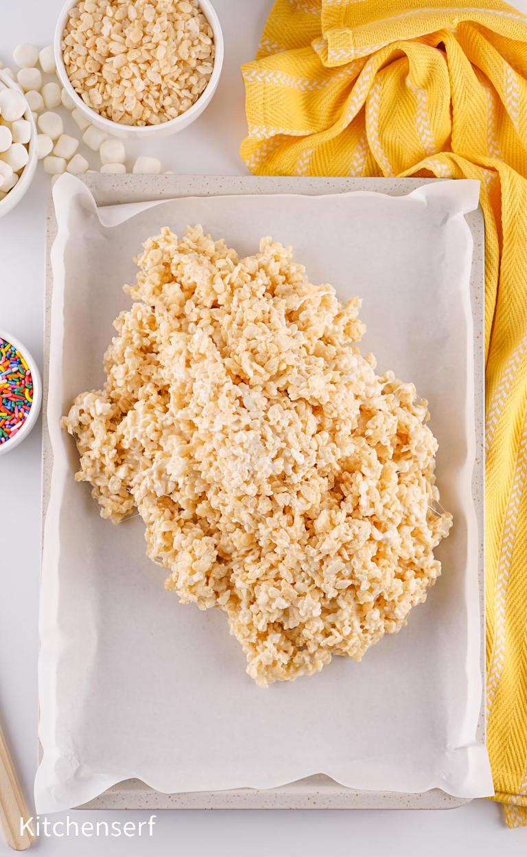 Sheet Pan Rice Krispies
