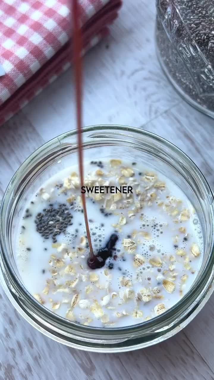 Chocolate Raspberry Coconut Oats Magic Shell Overnight Delight