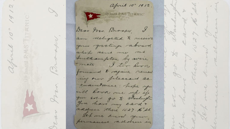 Titanic survivor’s haunting letter written days before sinking sells ...