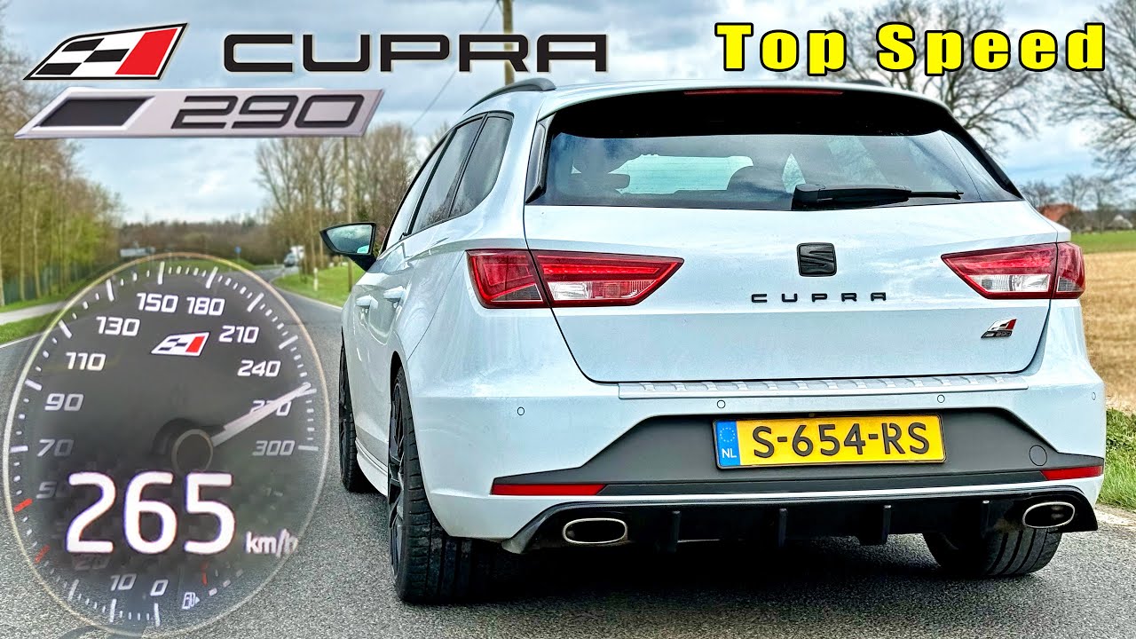 Seat Leon Cupra 290 – Accélération 0–265 KM/H, Vitesse Max & Son! 🚗🔥