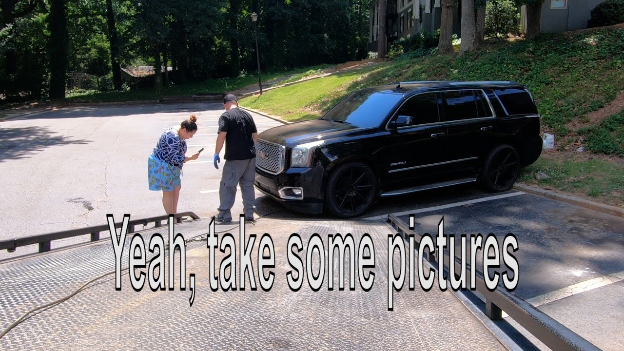Gate Blocked by Abandoned Car!