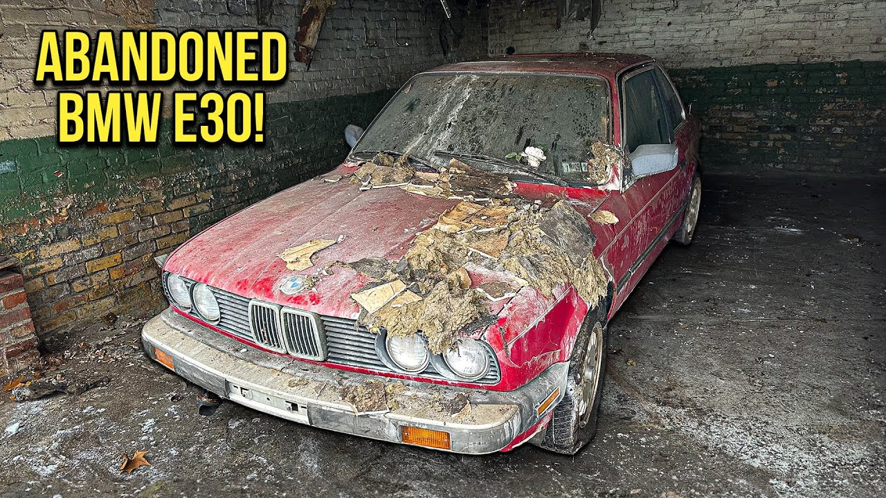 Giving a BMW E30 its first real wash in 14 years