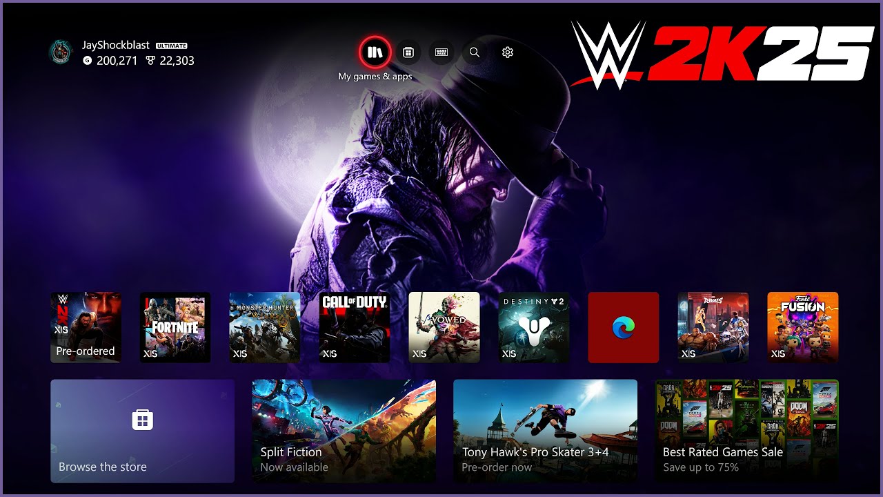 WWE 2K25 free Undertaker Deadman Edition dynamic background