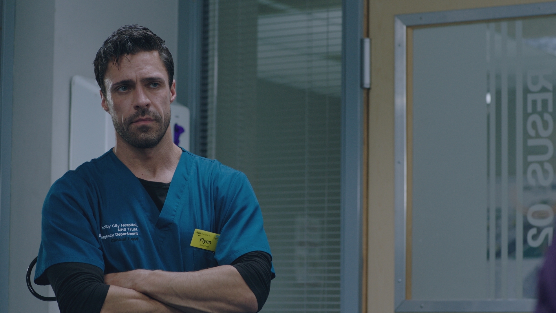 Flynn has devastating news for Cara and her daughter. (Image credit: BBC Studios.)