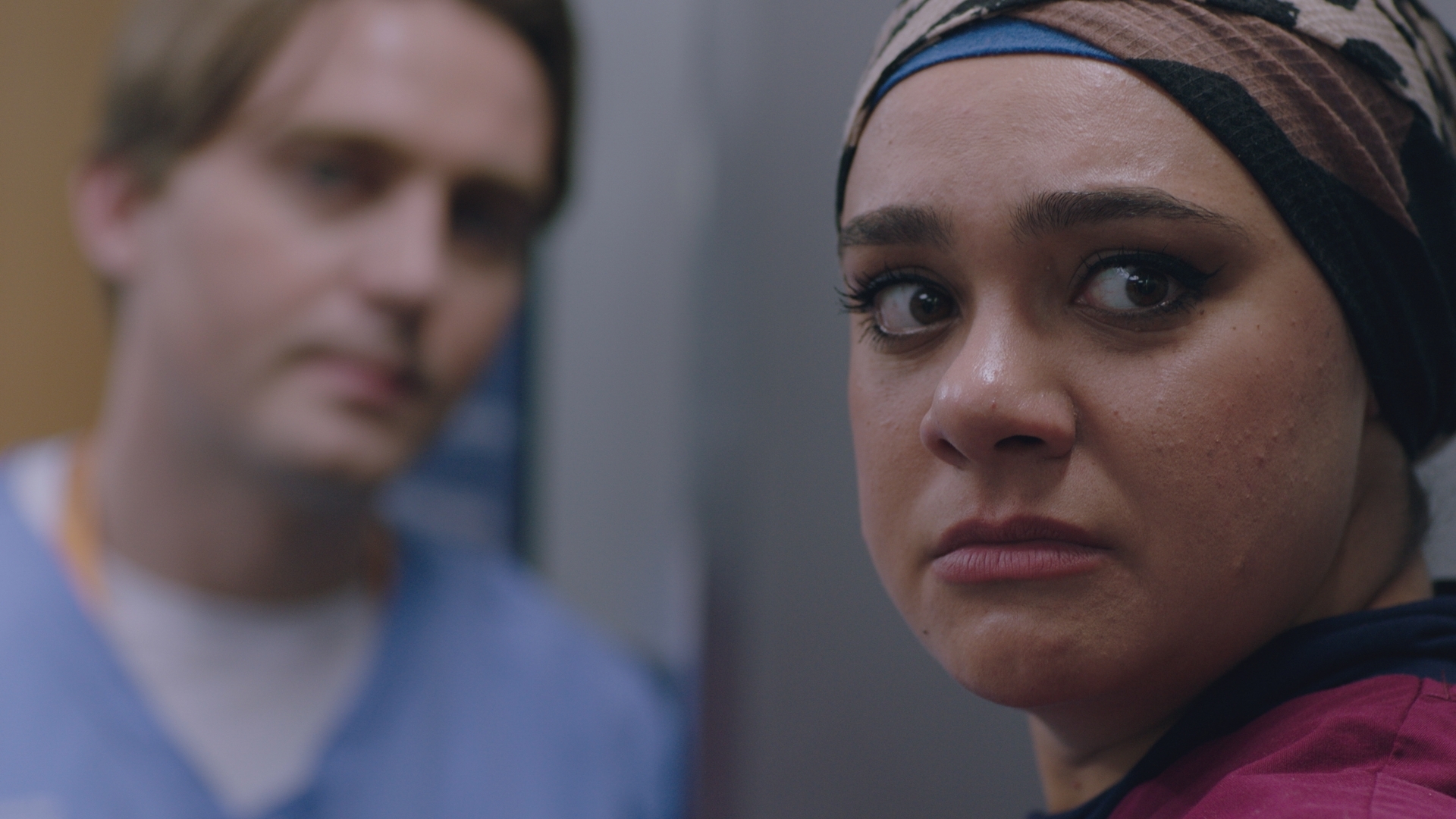 Rida's friends are by her side as she learns something new about Russell... (Image credit: BBC Studios. )