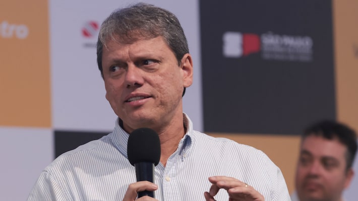 Segundo Datafolha, Tarcísio de Freitas é considerado o político mais confiável pelos brasileiros Foto: Werther Santana/Estadão